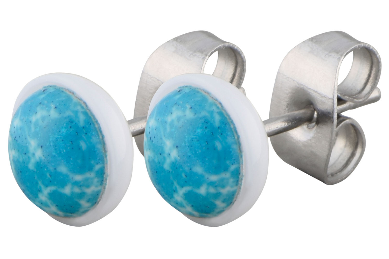 Chirurgenstahl Ohrstecker MARMORIERT ++SALE++ von Piercingline